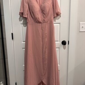 JJs House Blush High Low Dress